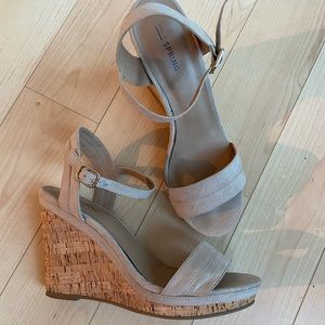 Call It Spring nude wedges